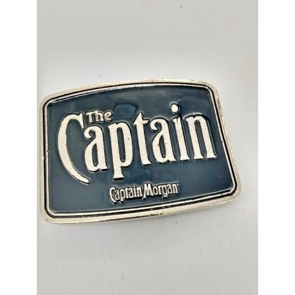 Vintage Captain Morgans Belt Buckle "The Captain"  3" x 2 3/8" & Playing Cards - Picture 3 of 11